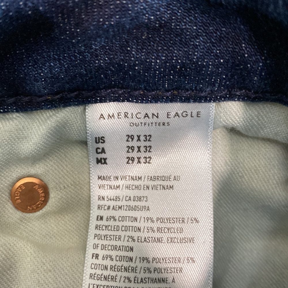 American Eagle athletic skinny jeans 29x32 - Picture 8 of 11